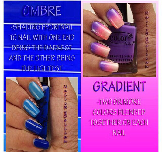 ombre vs gradient