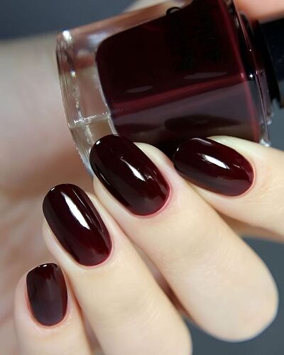 black cherry nails