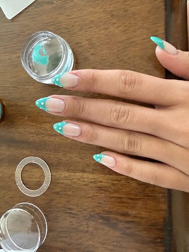 SAVILAND French Tip Tool Silicone Nail Stamper 4PCS